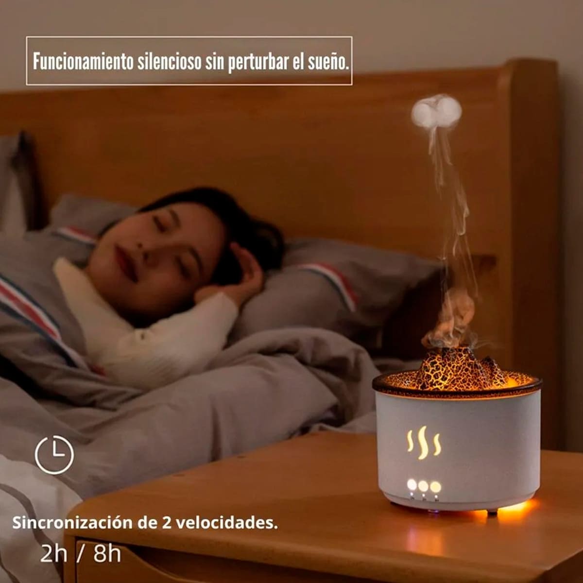 Miniatura 10 de Humidificador Volcán 3D Difusor KP-6501